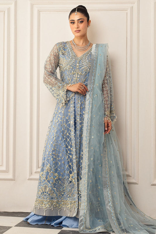 Mushq | Hemline Aura Debut Wedding Formals | PERIWINKLE - Pakistani Designer Dress - by Mushq | Type: Formal - 100% Original at Saira Sultan