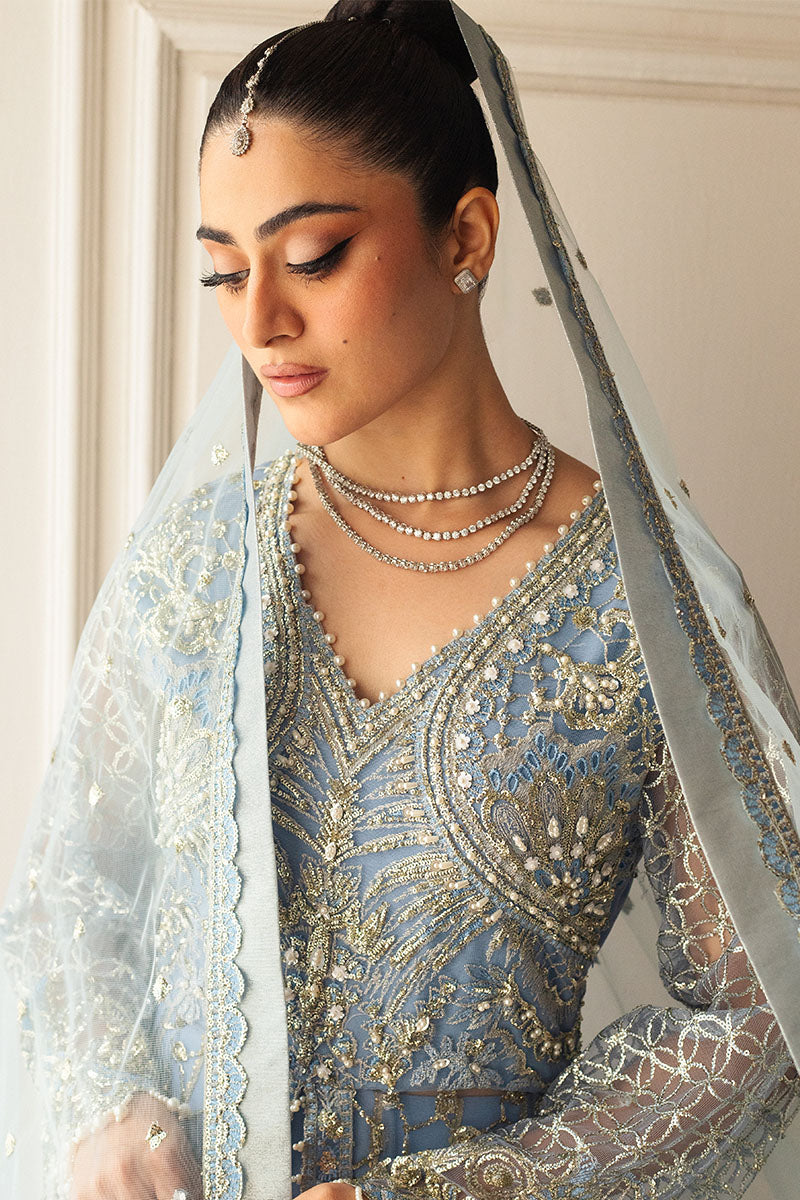 Mushq | Hemline Aura Debut Wedding Formals | PERIWINKLE - Pakistani Designer Dress - by Mushq | Type: Formal - 100% Original at Saira Sultan