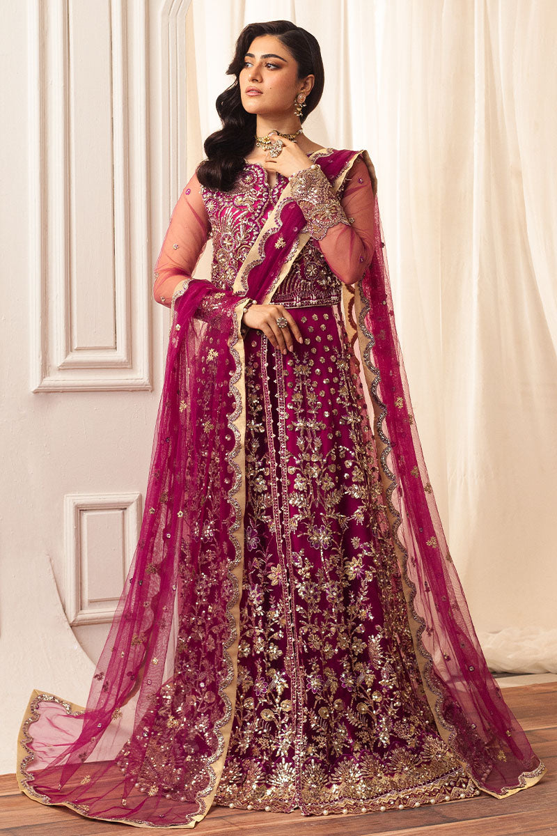 Mushq | Hemline Aura Debut Wedding Formals | FUCHSIA - Pakistani Designer Dress - by Mushq | Type: Formal - 100% Original at Saira Sultan