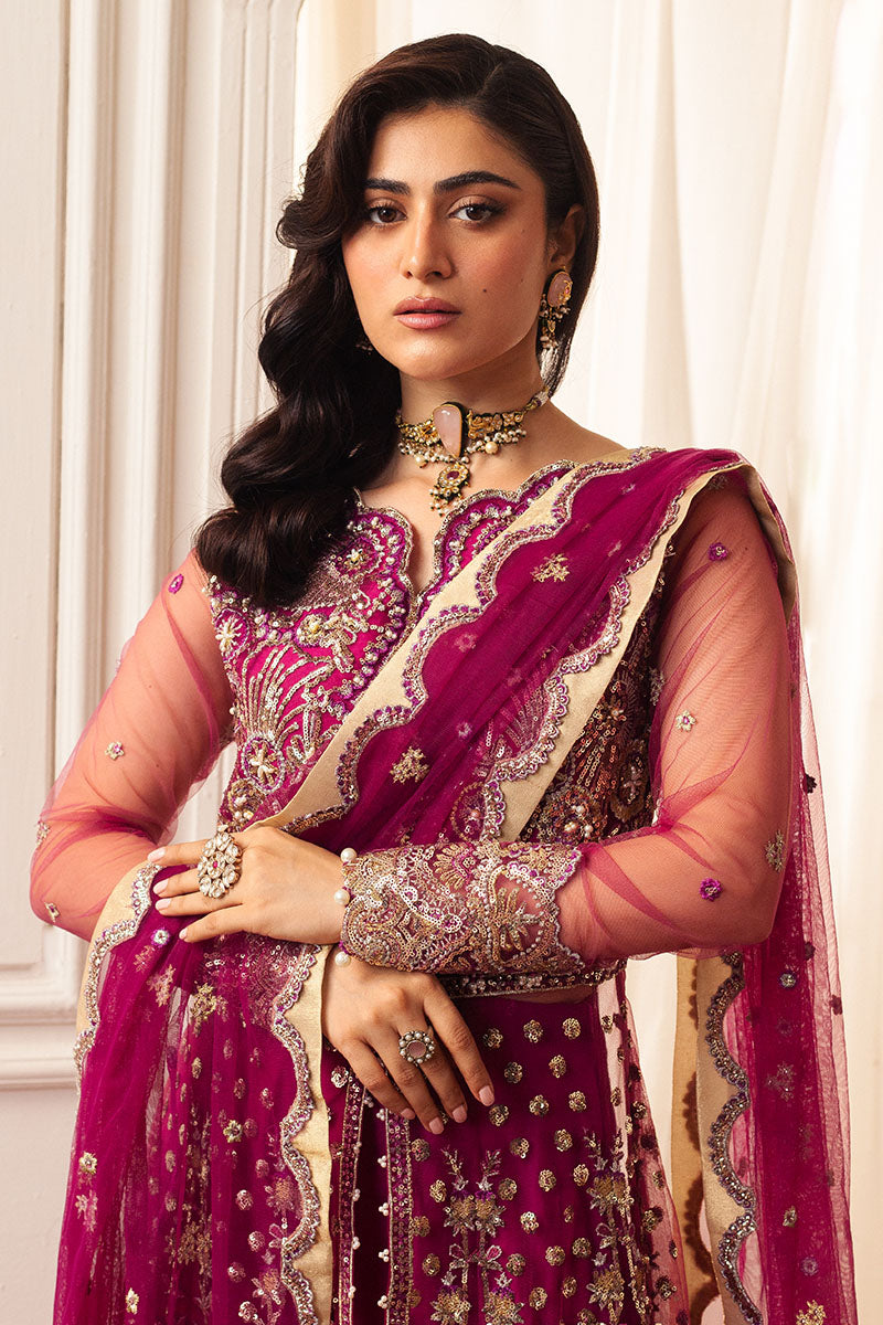 Mushq | Hemline Aura Debut Wedding Formals | FUCHSIA - Pakistani Designer Dress - by Mushq | Type: Formal - 100% Original at Saira Sultan