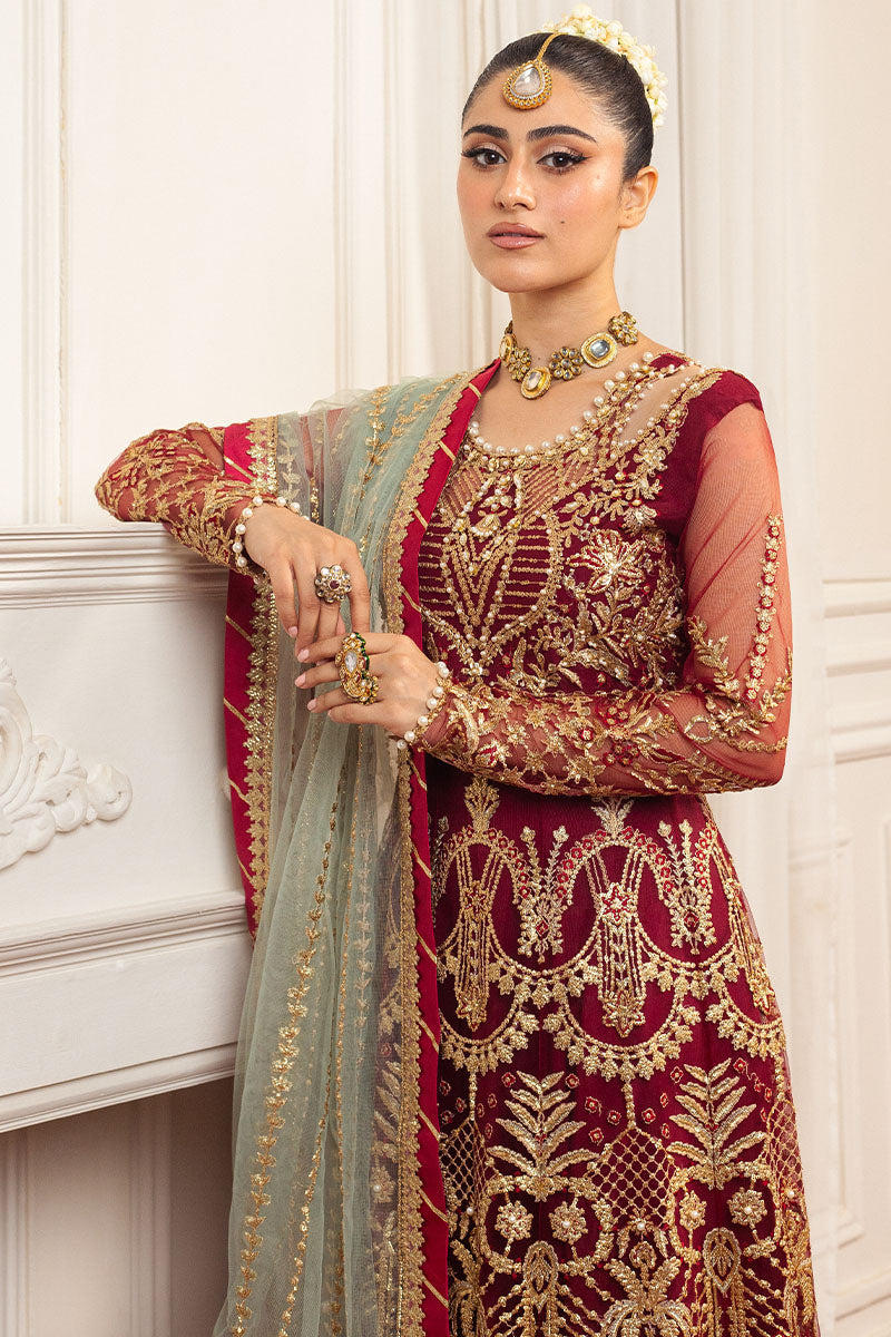 Mushq | Hemline Aura Debut Wedding Formals | SCARLET - Pakistani Designer Dress - by Mushq | Type: Formal - 100% Original at Saira Sultan