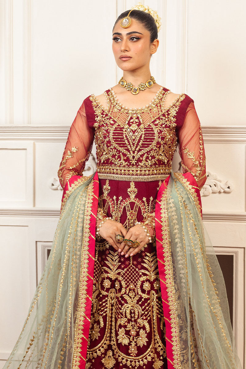 Mushq | Hemline Aura Debut Wedding Formals | SCARLET - Pakistani Designer Dress - by Mushq | Type: Formal - 100% Original at Saira Sultan