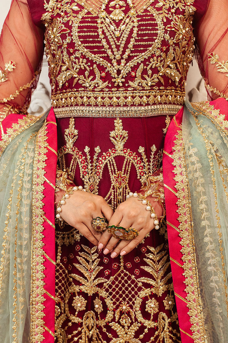 Mushq | Hemline Aura Debut Wedding Formals | SCARLET - Pakistani Designer Dress - by Mushq | Type: Formal - 100% Original at Saira Sultan