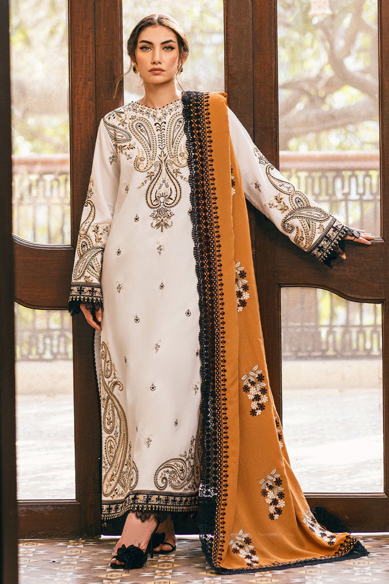 Mushq | Symphony Karandi Collection | IVORY WHISPER - Pakistani Designer Dress - by Mushq | Type: Ladies Clothes - 100% Original at Saira Sultan