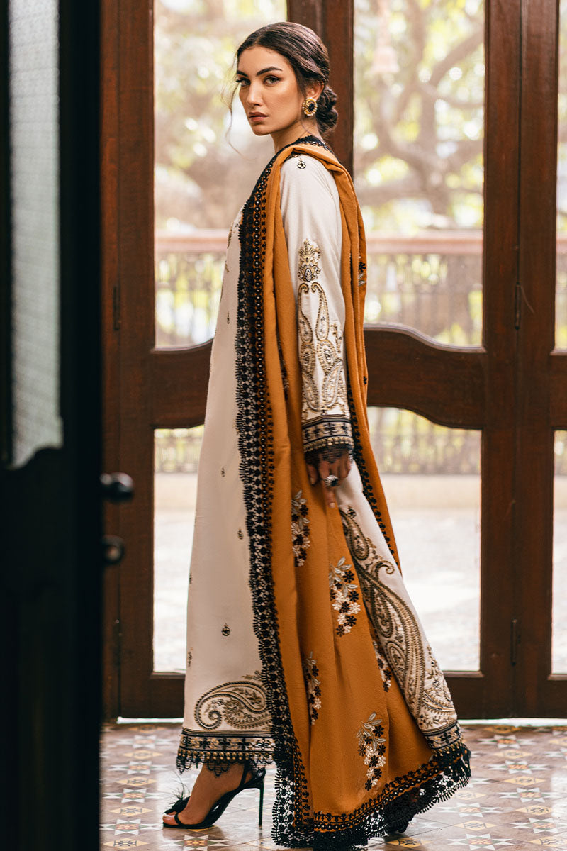 Mushq | Symphony Karandi Collection | IVORY WHISPER - Pakistani Designer Dress - by Mushq | Type: Ladies Clothes - 100% Original at Saira Sultan