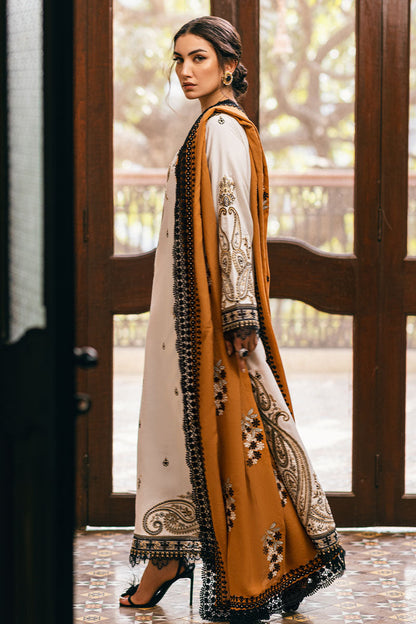 Mushq | Symphony Karandi Collection | IVORY WHISPER - Pakistani Designer Dress - by Mushq | Type: Ladies Clothes - 100% Original at Saira Sultan