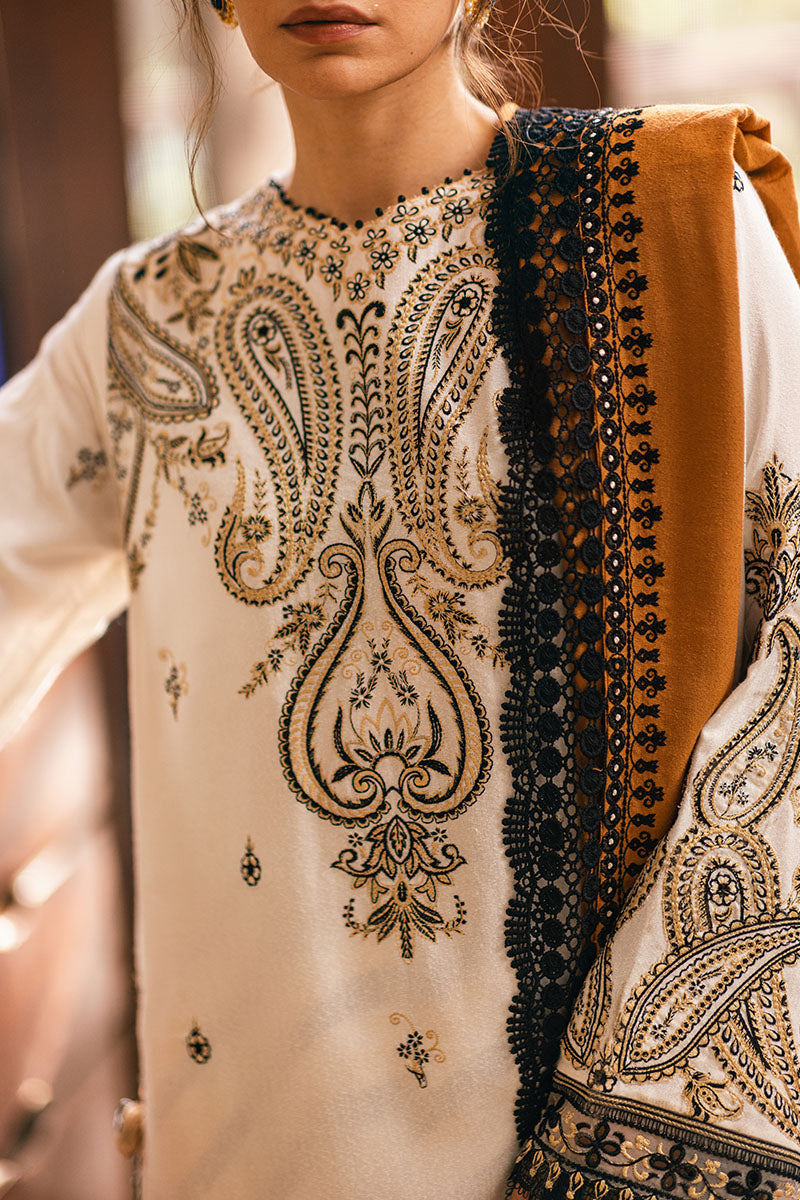 Mushq | Symphony Karandi Collection | IVORY WHISPER - Pakistani Designer Dress - by Mushq | Type: Ladies Clothes - 100% Original at Saira Sultan