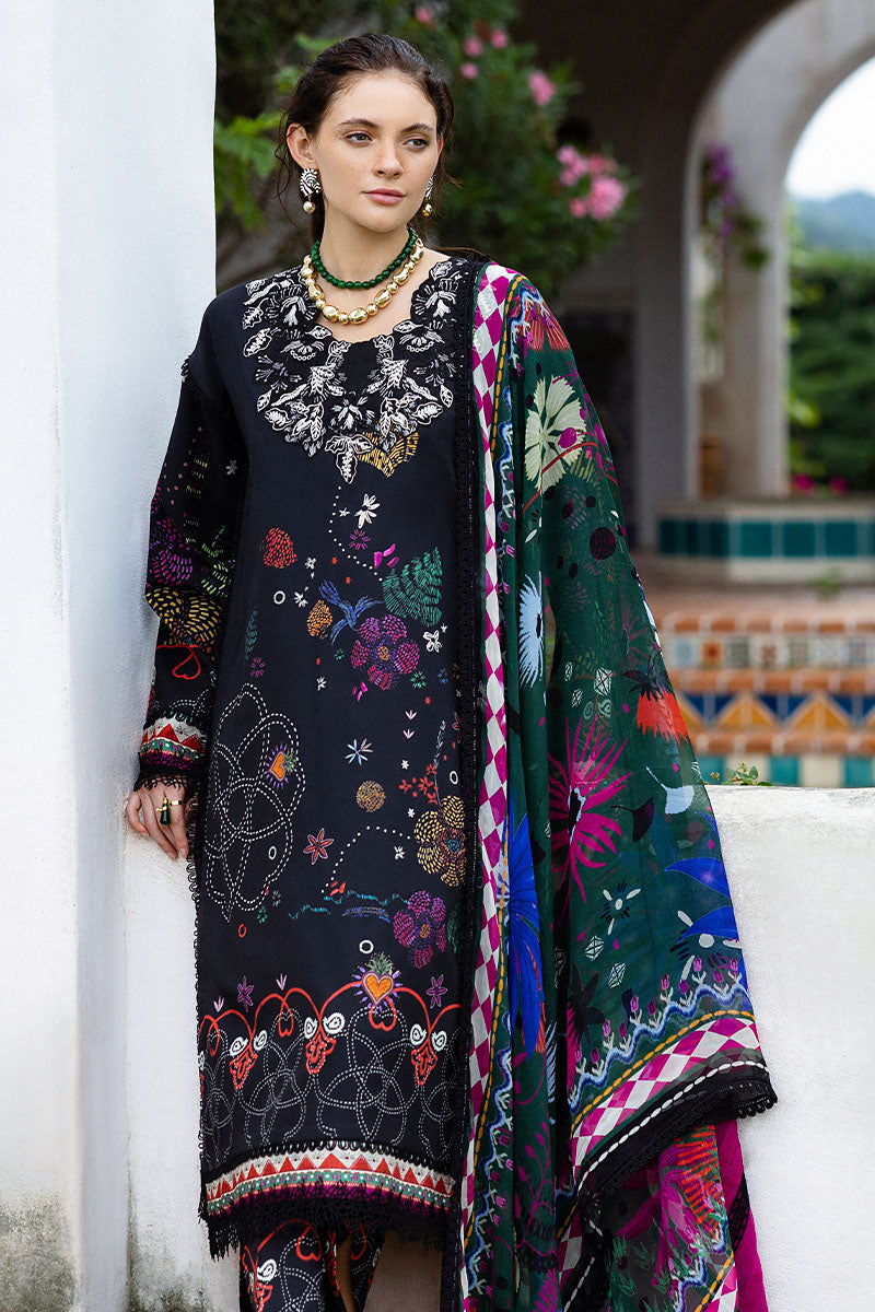 Mushq | Mirasol Printed Cambric | Medi Noche - Pakistani Designer Dress - by Mushq - Type : Ladies Clothes - 100% Original at Saira Sultan