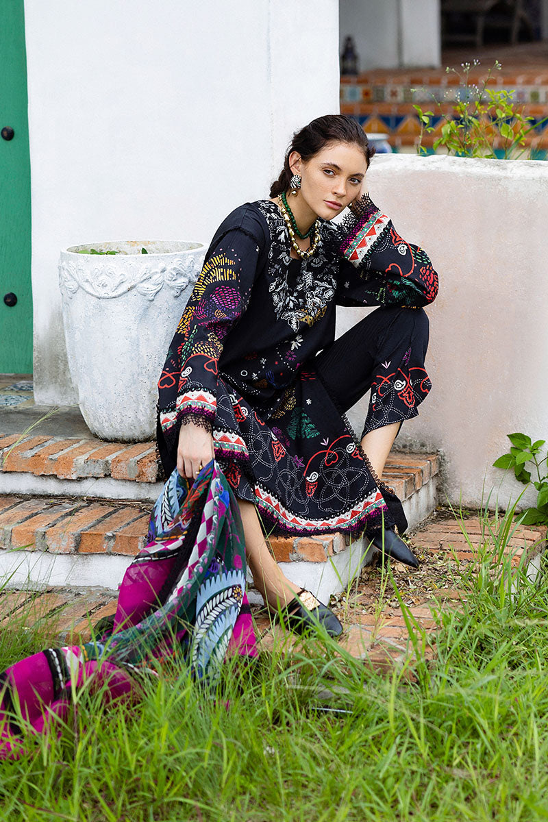 Mushq | Mirasol Printed Cambric | Medi Noche - Pakistani Designer Dress - by Mushq - Type : Ladies Clothes - 100% Original at Saira Sultan