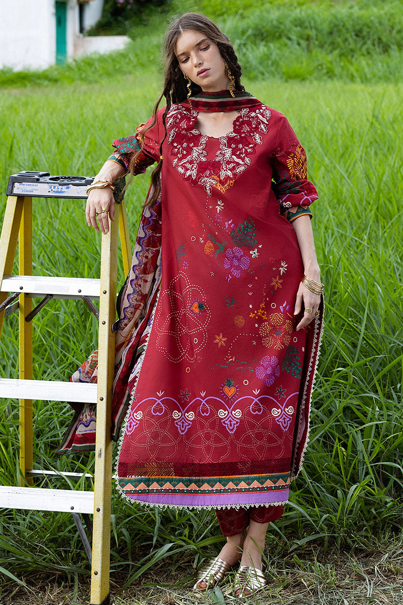 Mushq | Mirasol Printed Cambric | Amber Bosque - Pakistani Designer Dress - by Mushq - Type : Ladies Clothes - 100% Original at Saira Sultan
