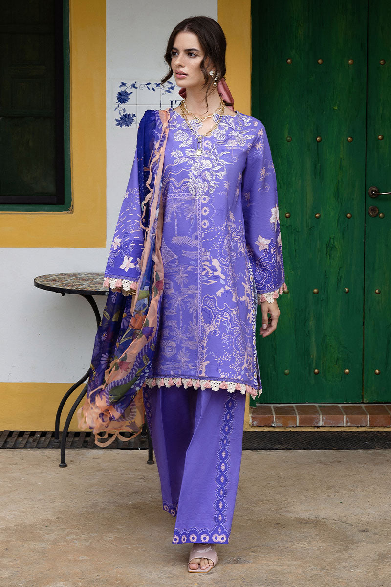 Mushq | Mirasol Printed Cambric | Alma Mia - Pakistani Designer Dress - by Mushq - Type : Ladies Clothes - 100% Original at Saira Sultan