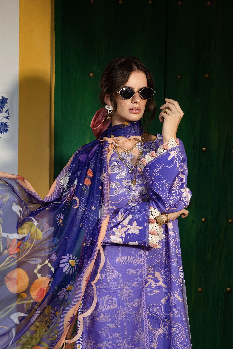 Mushq | Mirasol Printed Cambric | Alma Mia - Pakistani Designer Dress - by Mushq - Type : Ladies Clothes - 100% Original at Saira Sultan