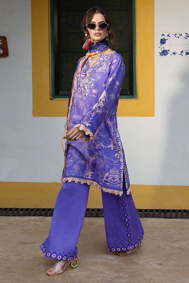 Mushq | Mirasol Printed Cambric | Alma Mia - Pakistani Designer Dress - by Mushq - Type : Ladies Clothes - 100% Original at Saira Sultan