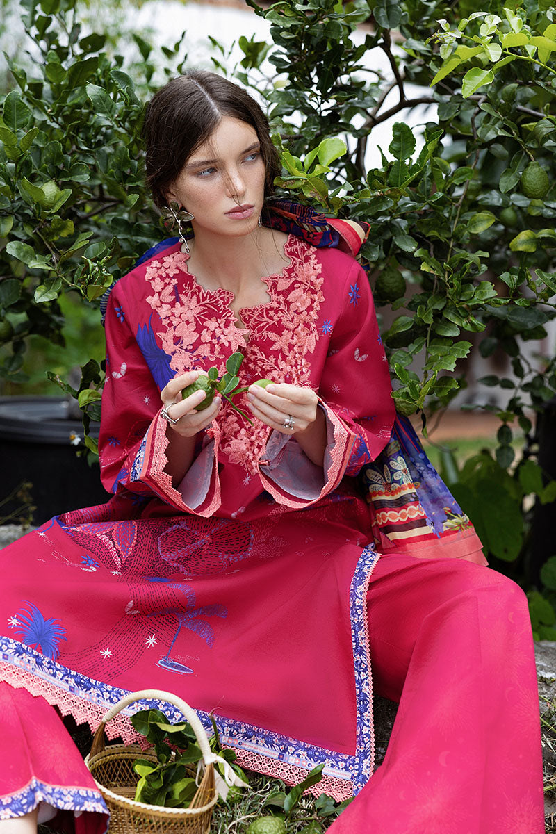Mushq | Mirasol Printed Cambric | Voz Dulce - Pakistani Designer Dress - by Mushq - Type :  - 100% Original at Saira Sultan
