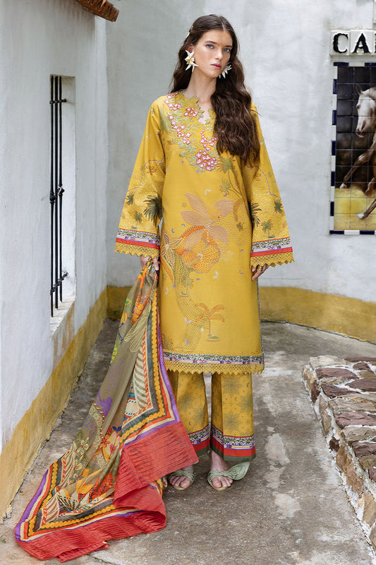 Mushq | Mirasol Printed Cambric | Sol Arena - Pakistani Designer Dress - by Mushq - Type : Ladies Clothes - 100% Original at Saira Sultan