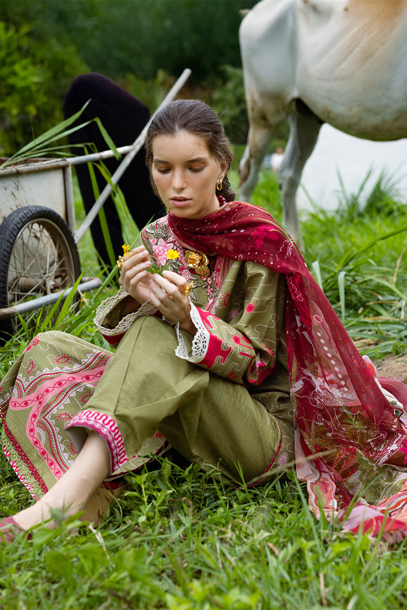 Mushq | Mirasol Printed Cambric | Cielo Sol - Pakistani Designer Dress - by Mushq - Type : Ladies Clothes - 100% Original at Saira Sultan