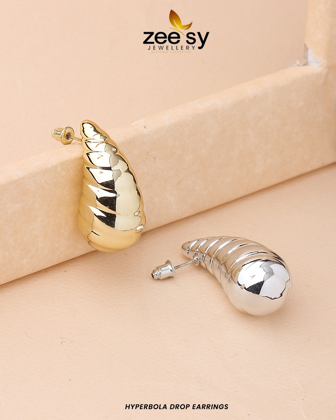 Hyperbola Drop Earrings