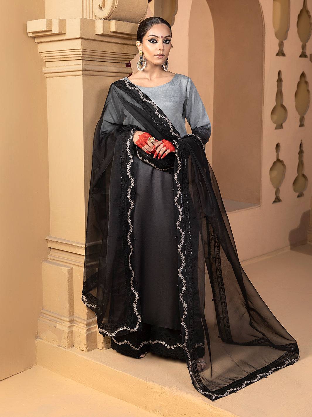Hem Stitch | Raw Silk Edit 25 | Hazel - Pakistani Designer Dress - by Hemstitch | Type: Ladies Clothes - 100% Original at Saira Sultan