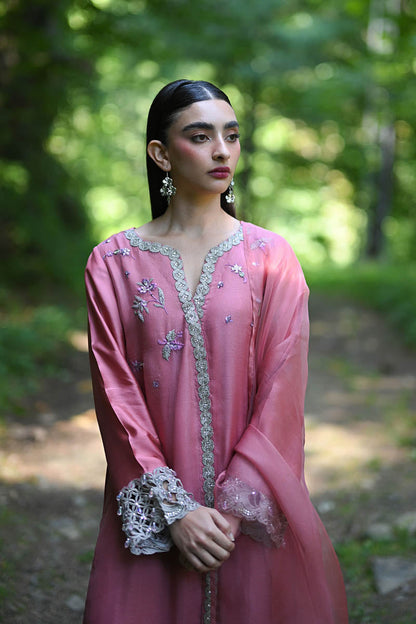 Hue Pret | Farasha Luxury Pret | Zeina M Candy Pink Pure Organza