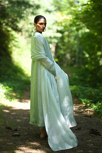 Hue Pret | Farasha Luxury Pret | Risha S IceBery Green Pure Sheesha Silk
