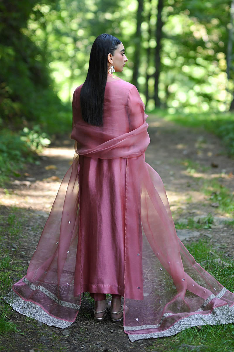 Hue Pret | Farasha Luxury Pret | Zeina S Candy Pink Pure Organza