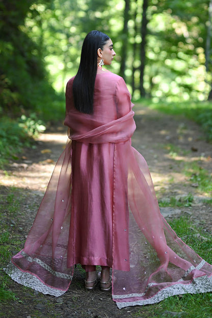 Hue Pret | Farasha Luxury Pret | Zeina S Candy Pink Pure Organza