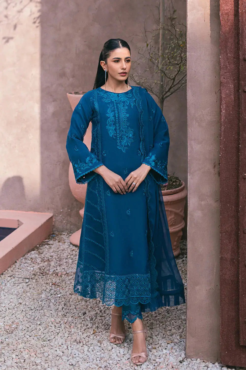 Azure | Embroidered Ensembles 3 Pcs | Hydrangea Hues - Pakistani Designer Dress - by Azure | Type: Formal - 100% Original at Saira Sultan