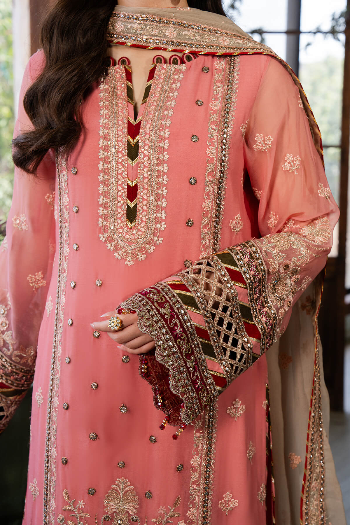 Imrozia Premium | Naina Chiffon | I-189 Aainaa - Pakistani Designer Dress - by Imrozia Premium | Type: Formal - 100% Original at Saira Sultan