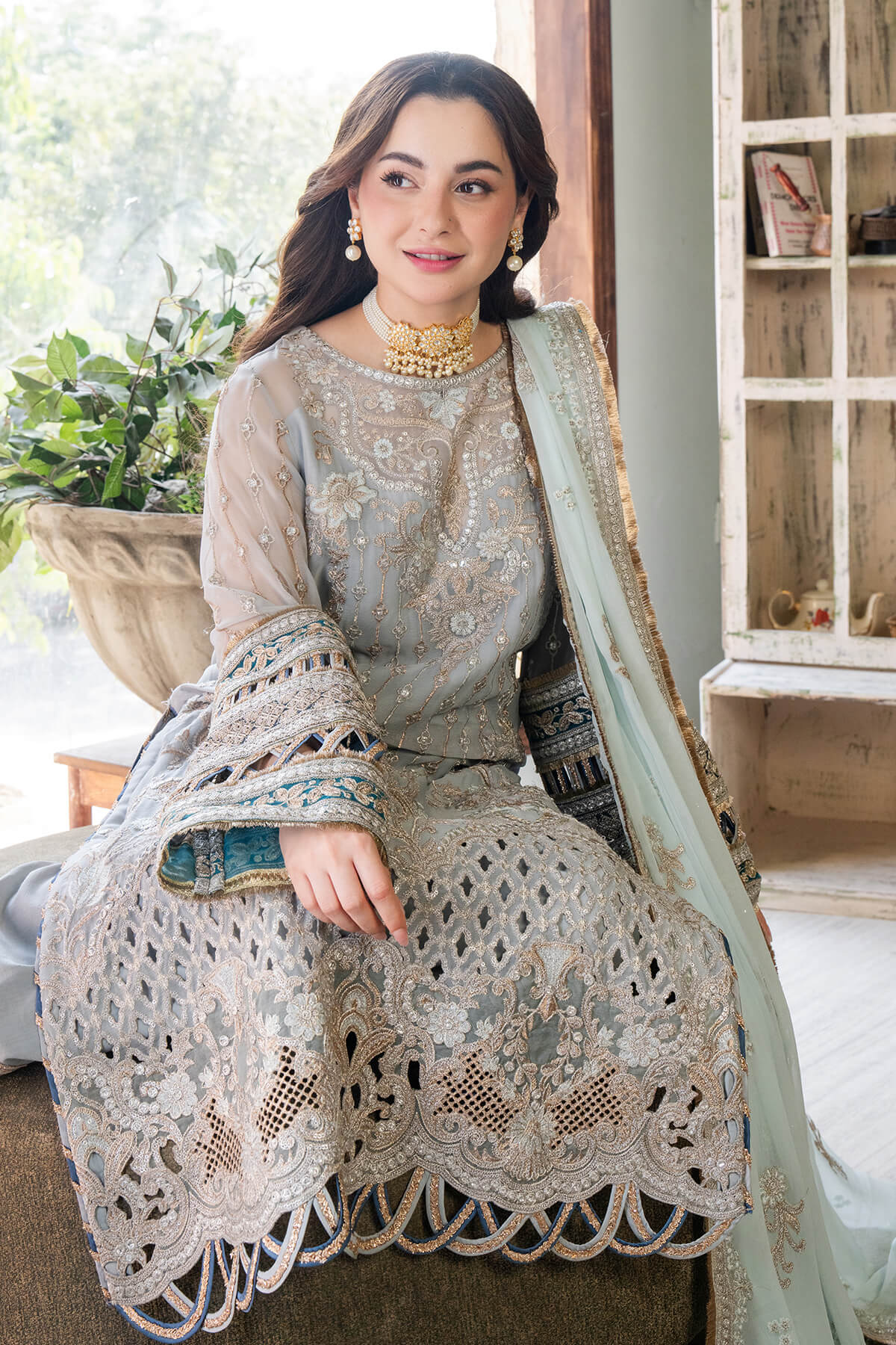 Imrozia Premium | Naina Chiffon | I-190 Rumman - Pakistani Designer Dress - by Imrozia Premium | Type: Formal - 100% Original at Saira Sultan