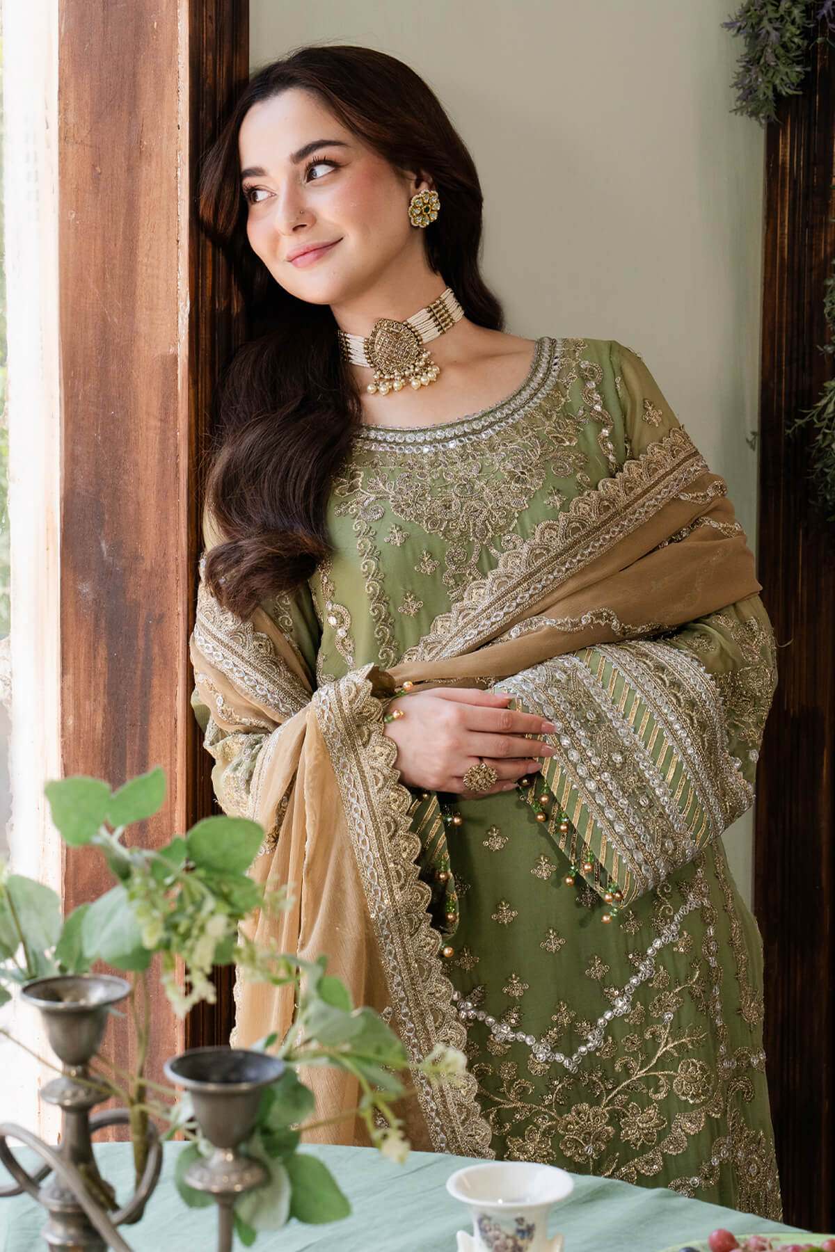 Imrozia Premium | Naina Chiffon | I-191 Aabia - Pakistani Designer Dress - by Imrozia Premium | Type: Formal - 100% Original at Saira Sultan