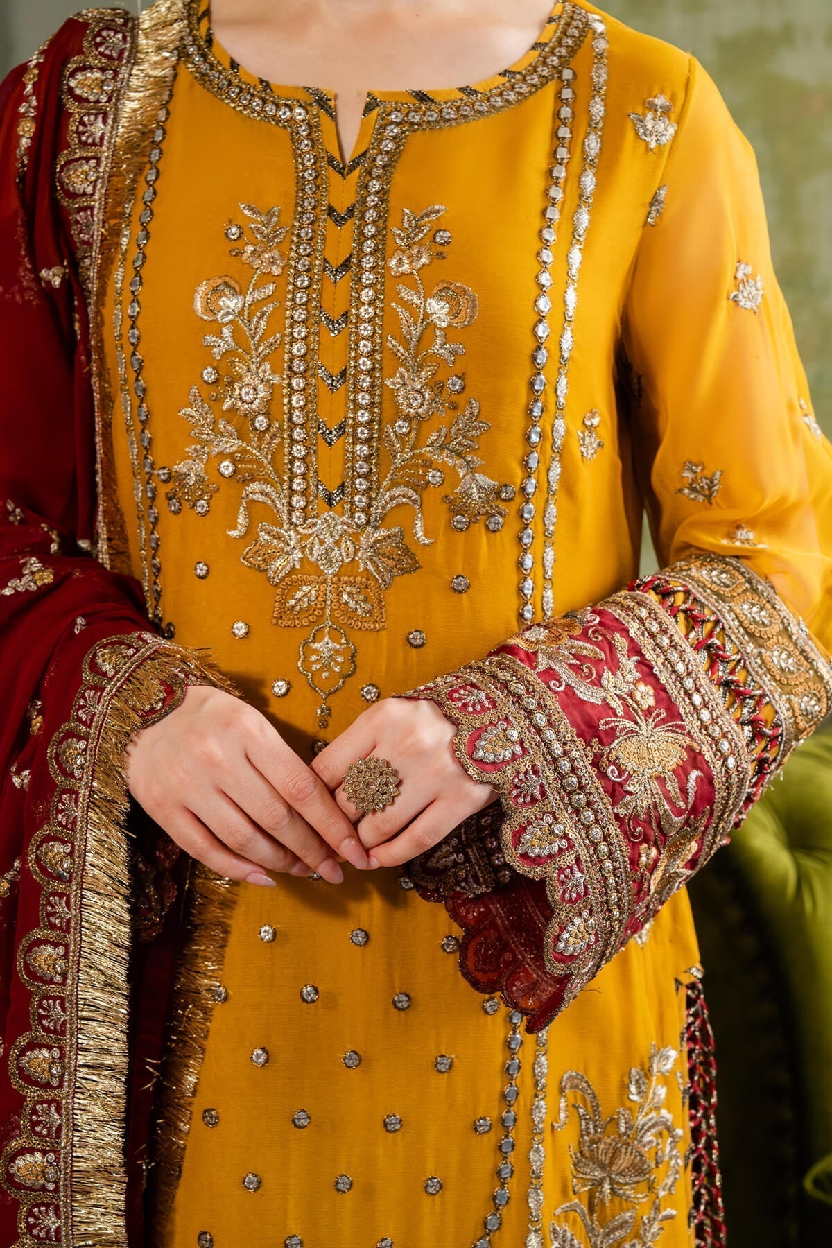 Imrozia Premium | Naina Chiffon | I-196 Naaz - Pakistani Designer Dress - by Imrozia Premium | Type: Formal - 100% Original at Saira Sultan