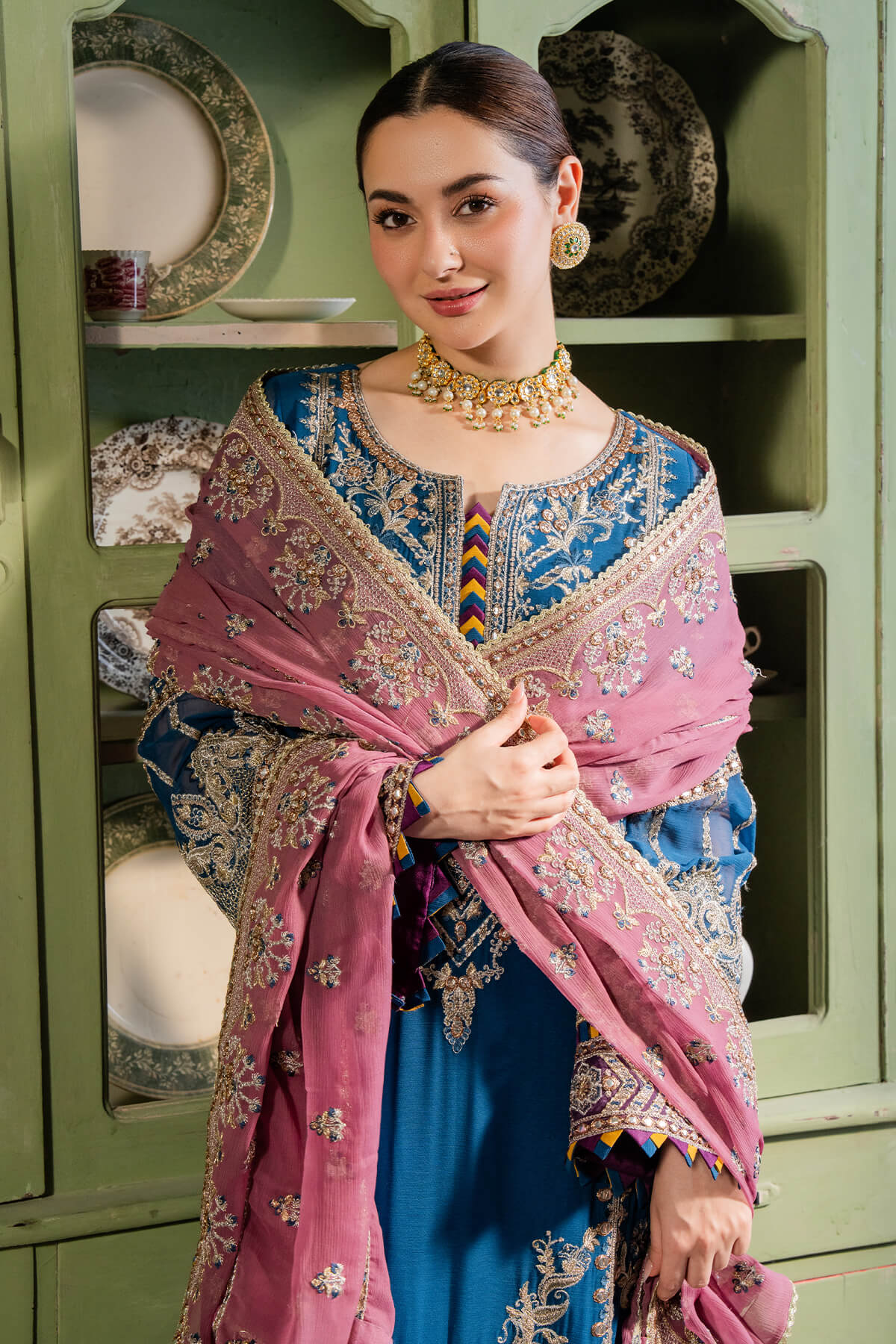 Imrozia Premium | Naina Chiffon | I-197 Afsa - Pakistani Designer Dress - by Imrozia Premium | Type: Formal - 100% Original at Saira Sultan