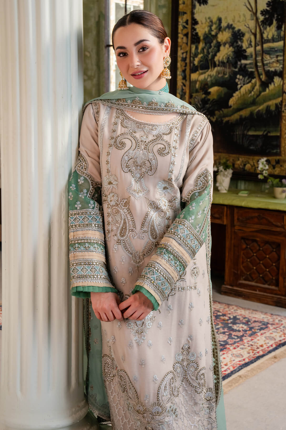 Imrozia Premium | Naina Chiffon | I-198 Beena - Pakistani Designer Dress - by Imrozia Premium | Type: Formal - 100% Original at Saira Sultan