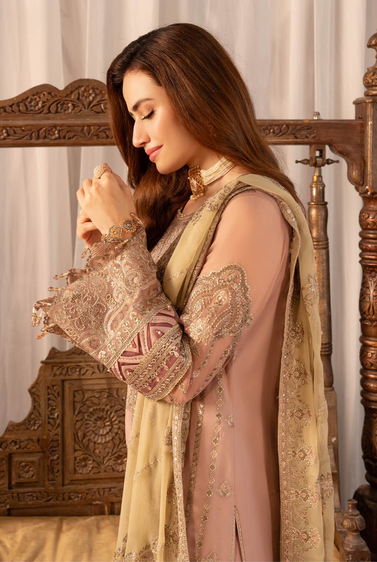 Imrozia Premium | Noor Jahan Formals | I-202 Nigar - Pakistani Designer Dress - by Imrozia Premium | Type: Formal - 100% Original at Saira Sultan