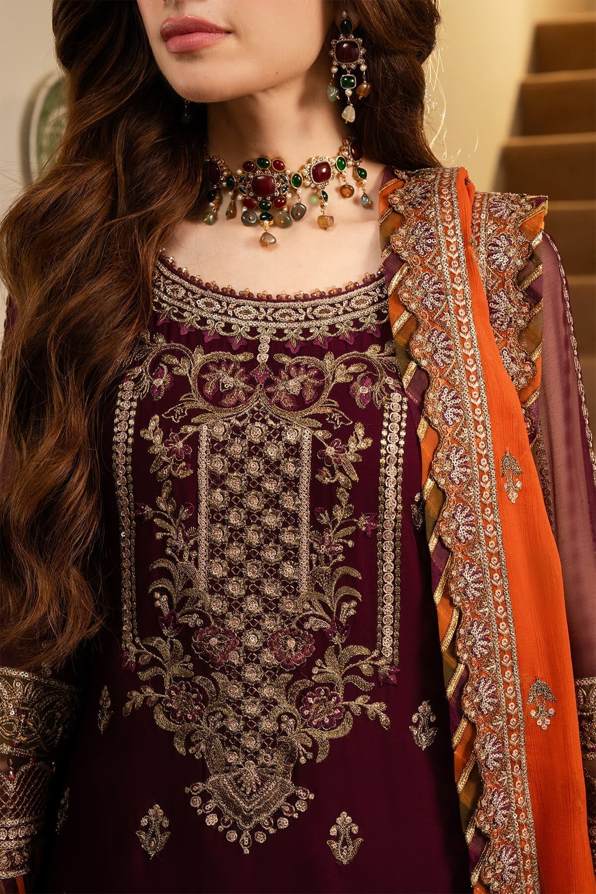 Imrozia Premium | Noor Jahan Formals | I-206 Chandni - Pakistani Designer Dress - by Imrozia Premium | Type: Formal - 100% Original at Saira Sultan