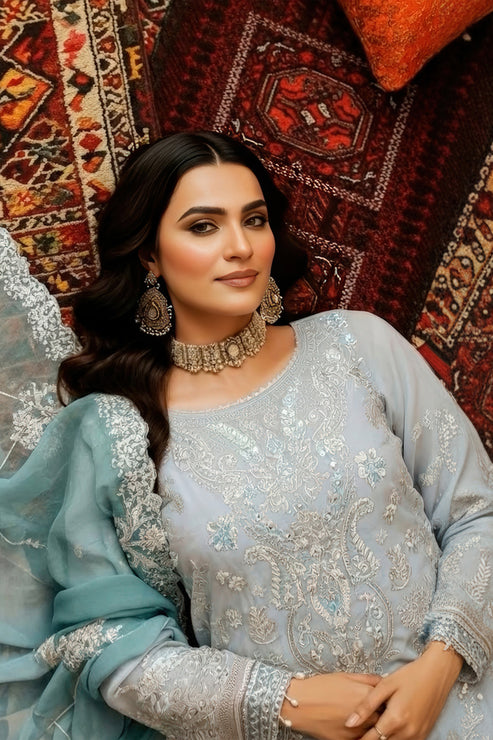 Imrozia Premium | Mehr e Mah | I-243 Elif-e-Noor by Imrozia Premium - Designer Dress - Type : Ladies Clothes - Available at Saira Sultan - 100% Original 