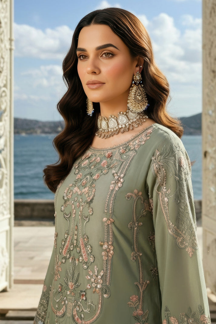 Imrozia Premium | Mehr e Mah | I-245 Dilara Sultan by Imrozia Premium - Designer Dress - Type : Ladies Clothes - Available at Saira Sultan - 100% Original 