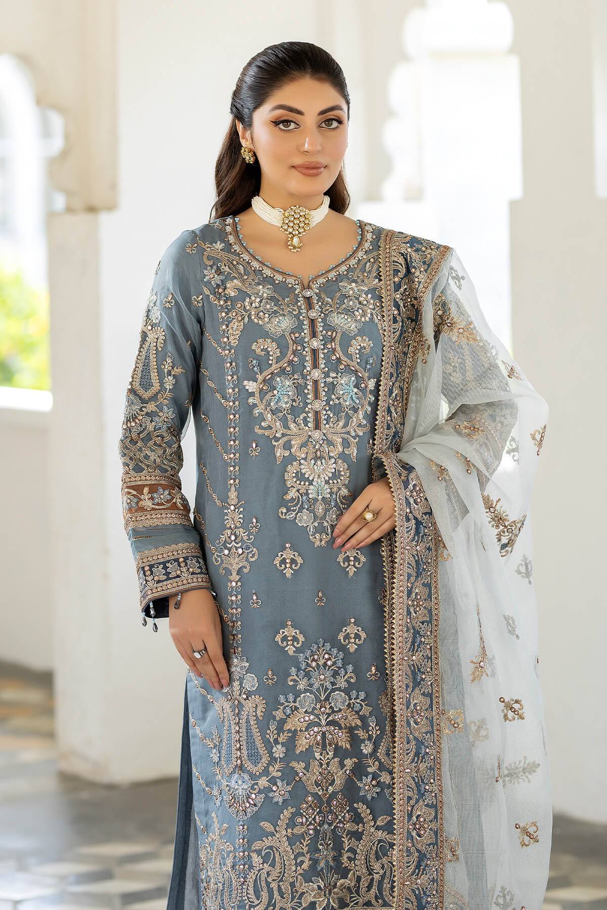 Imrozia Premium | Baad e Saba Formals | IP-57 Khushboo - Pakistani Designer Dress - by Imrozia Premium | Type: Formal - 100% Original at Saira Sultan