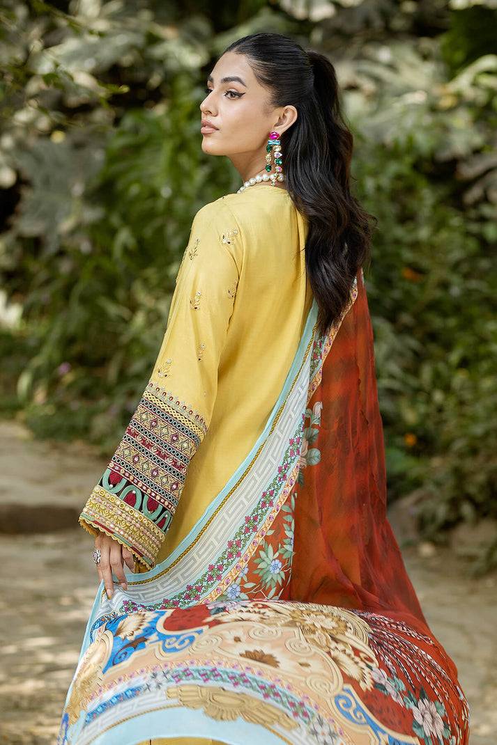 Imrozia Premium | Jaan-e-Ada Lawn | Tabassum - Pakistani Designer Dress - by Imrozia Premium | Type: Luxury - 100% Original at Saira Sultan