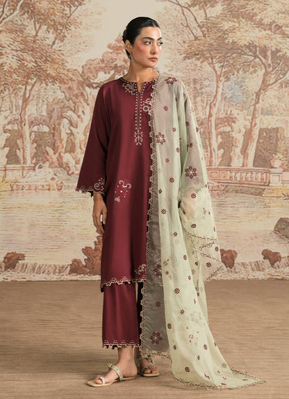 Image | Spring the Tea | ICSTE-213885-12439 XS Maroon Cotton Satin