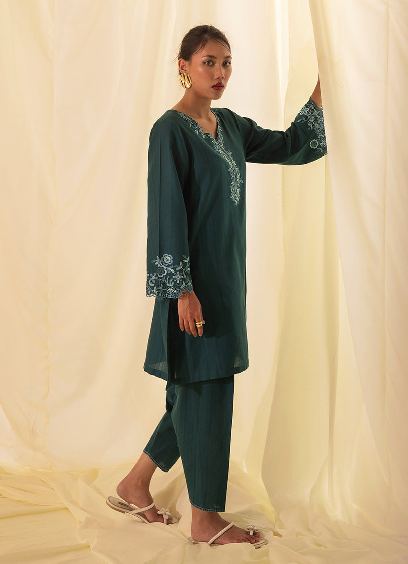 Image | Spring Basics 25 | IJSE-214058-12529 L Teal Green Jacquard