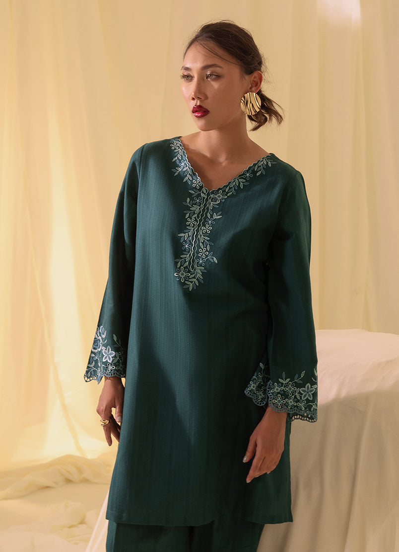 Image | Spring Basics 25 | IJSE-214058-12529 M Teal Green Jacquard