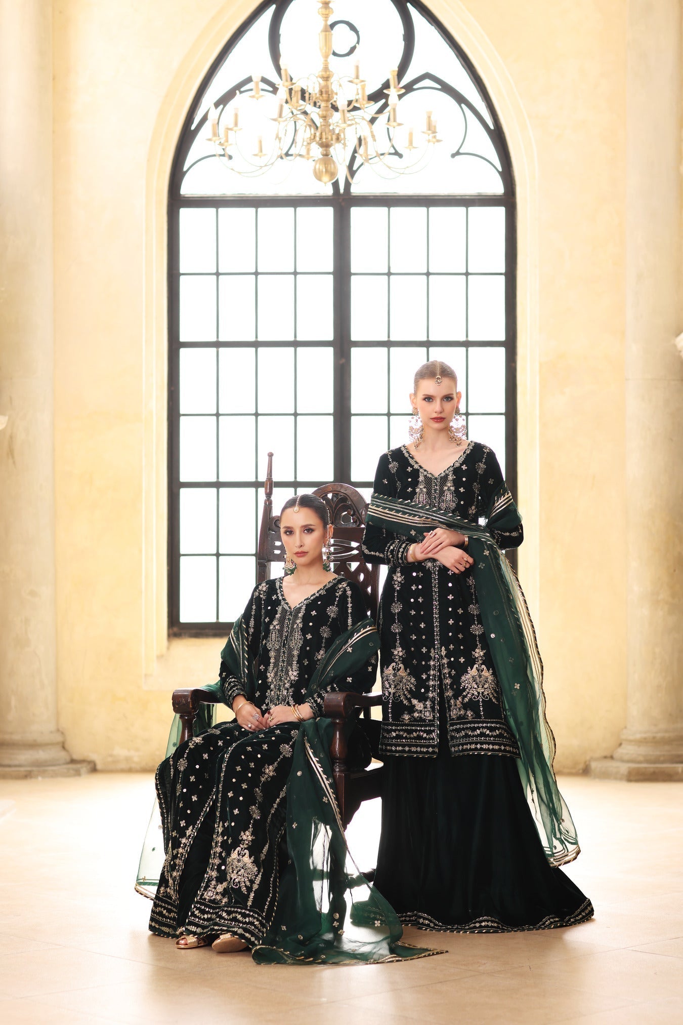 Noor by Saadia Asad | Handcrafted Velvet 25 |Zamurrud by Noor by Saadia Asad - Designer Dress - Type : Ladies Clothes - Available at Saira Sultan - 100% Original 