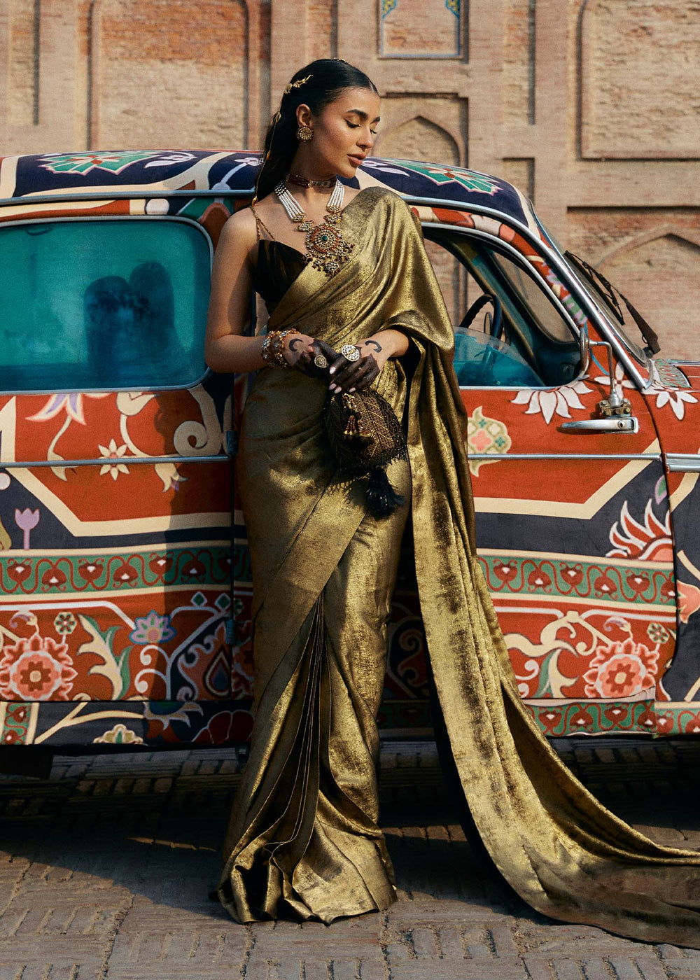 Laj | Hath Kahani Luxury Formals 24 | RIDHI M Gold Shimmer