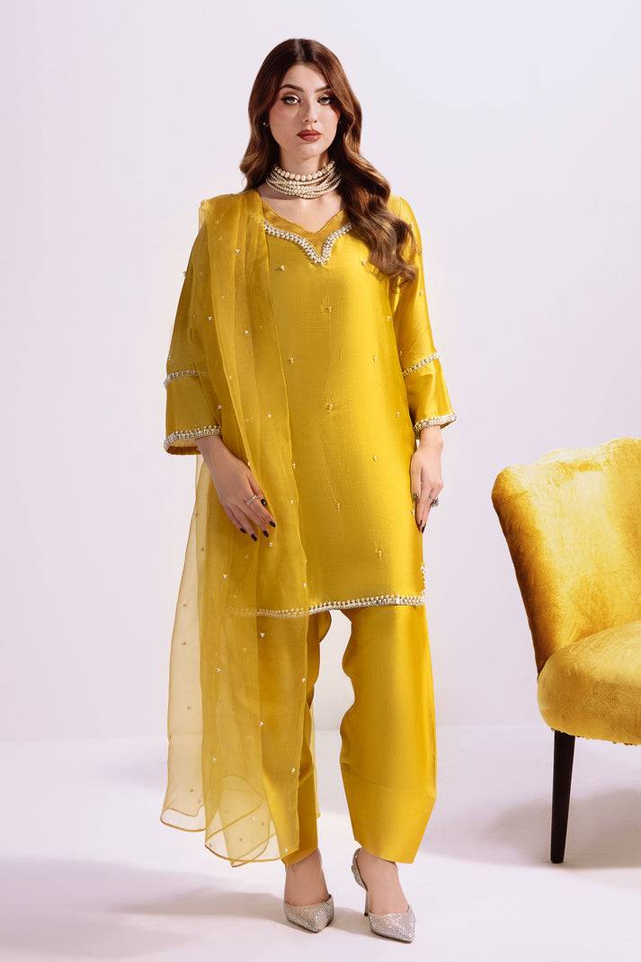 Raja Salahuddin | House of Mina | Sunshine - Pakistani Designer Dress - by Raja Salahuddin | Type: Ladies Clothes - 100% Original at Saira Sultan