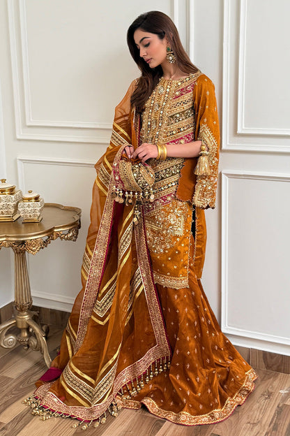 MNR | Zarlish Festive 25 | Jaazah Baloch in Ranjish by MNR - Designer Dress - Type : Ladies Clothes - Available at Saira Sultan - 100% Original 