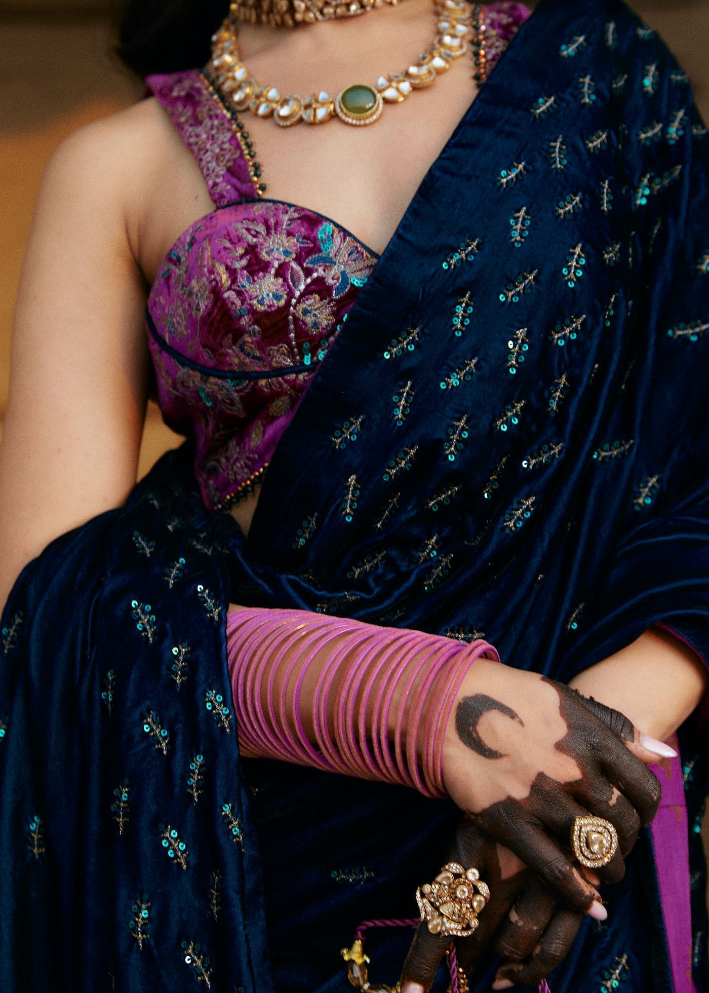 Laj | Hath Kahani Luxury Formals 24 | AMIYA M Teal Green Velvet