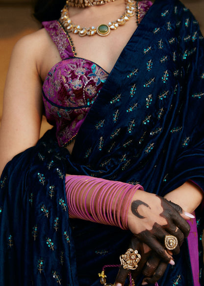 Laj | Hath Kahani Luxury Formals 24 | AMIYA M Teal Green Velvet