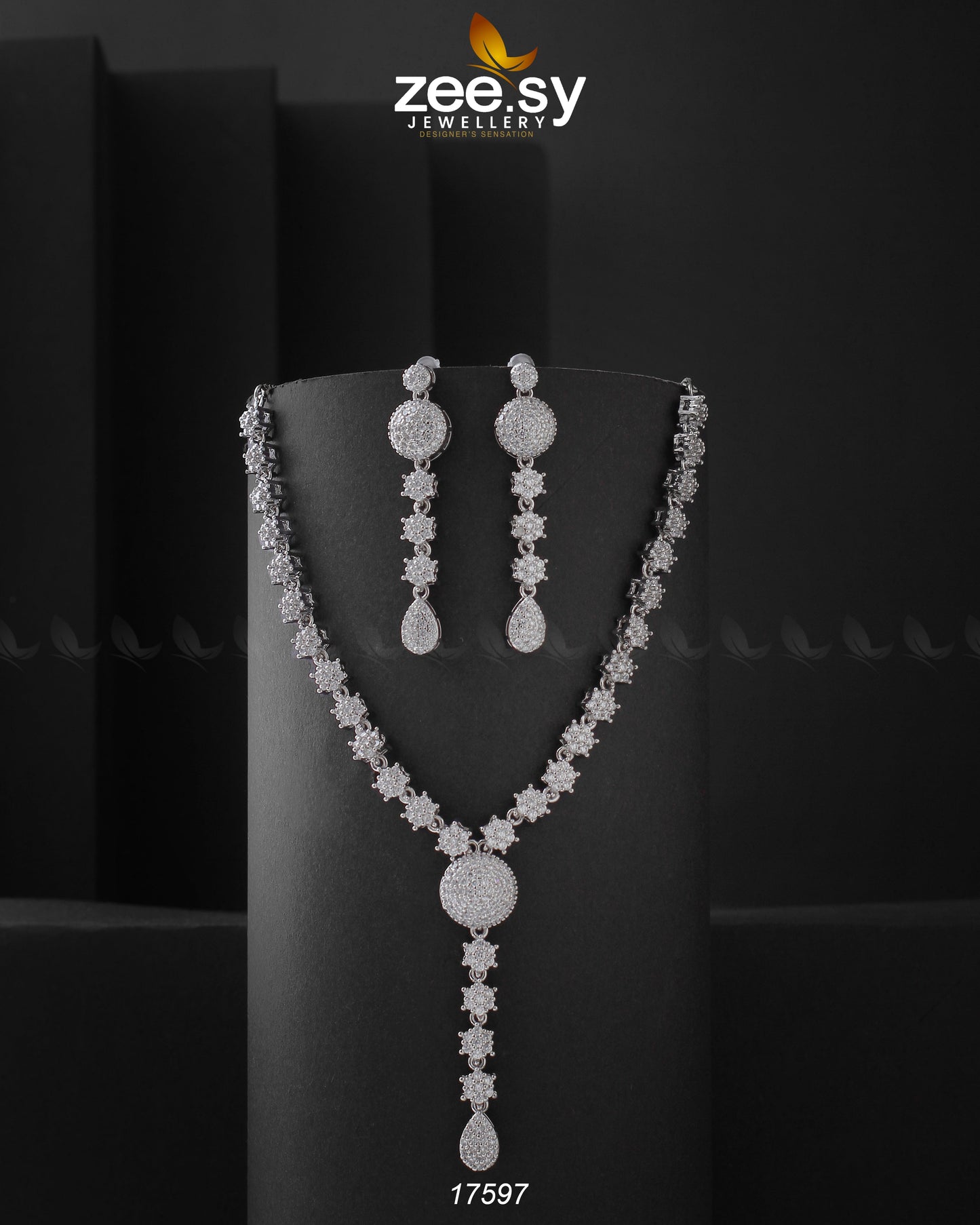 Cascade Necklace Silver