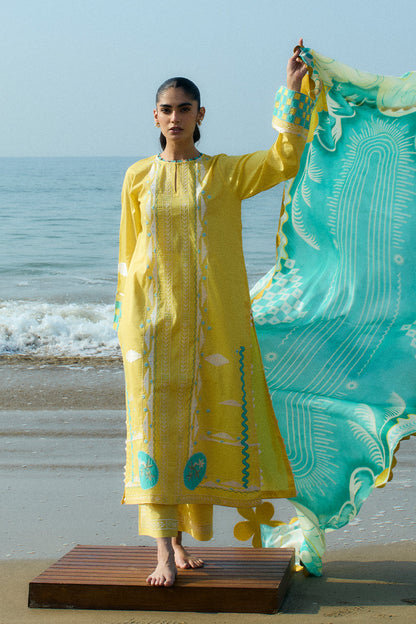 Sania Maskatiya | Luxury Lawn 25 | Vivi (A) - Pakistani Designer Dress - by Sania Maskatiya - Type : Ladies Clothes - 100% Original at Saira Sultan